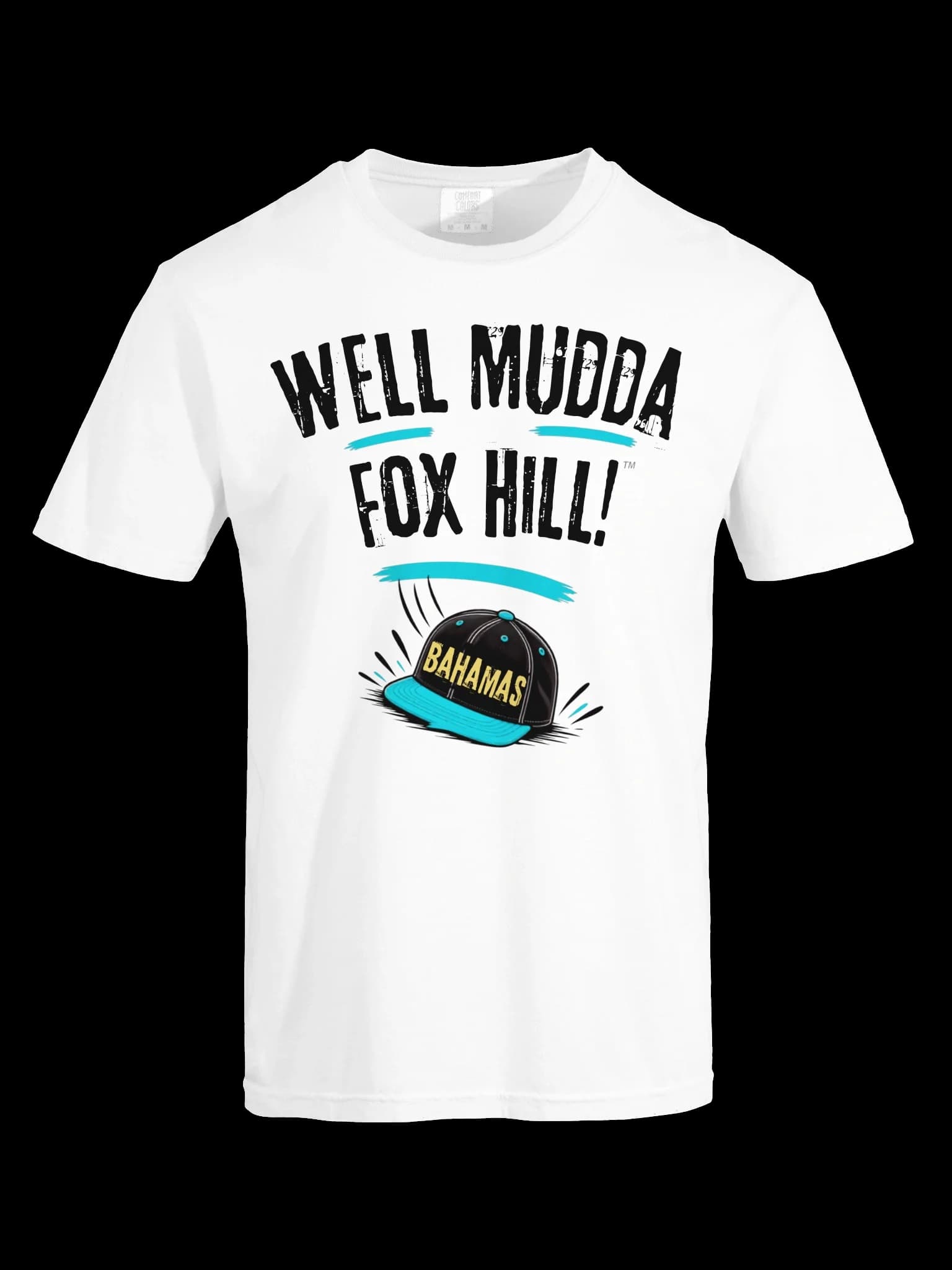 Well Mudda Fox Hill!™ "The Bahamas Cap Tee" (White)
