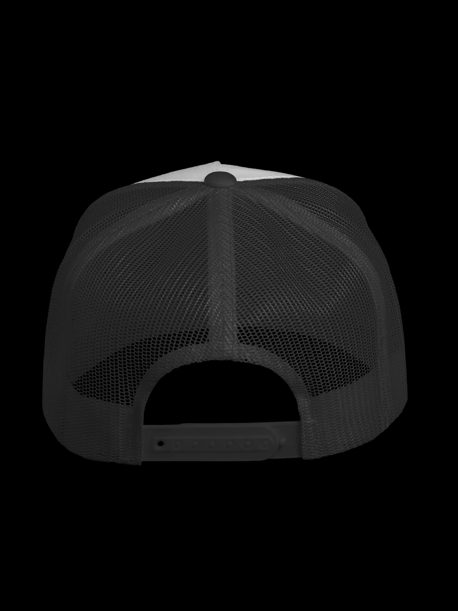 Well Mudda Fox Hill! Trucker Hat — Black & White