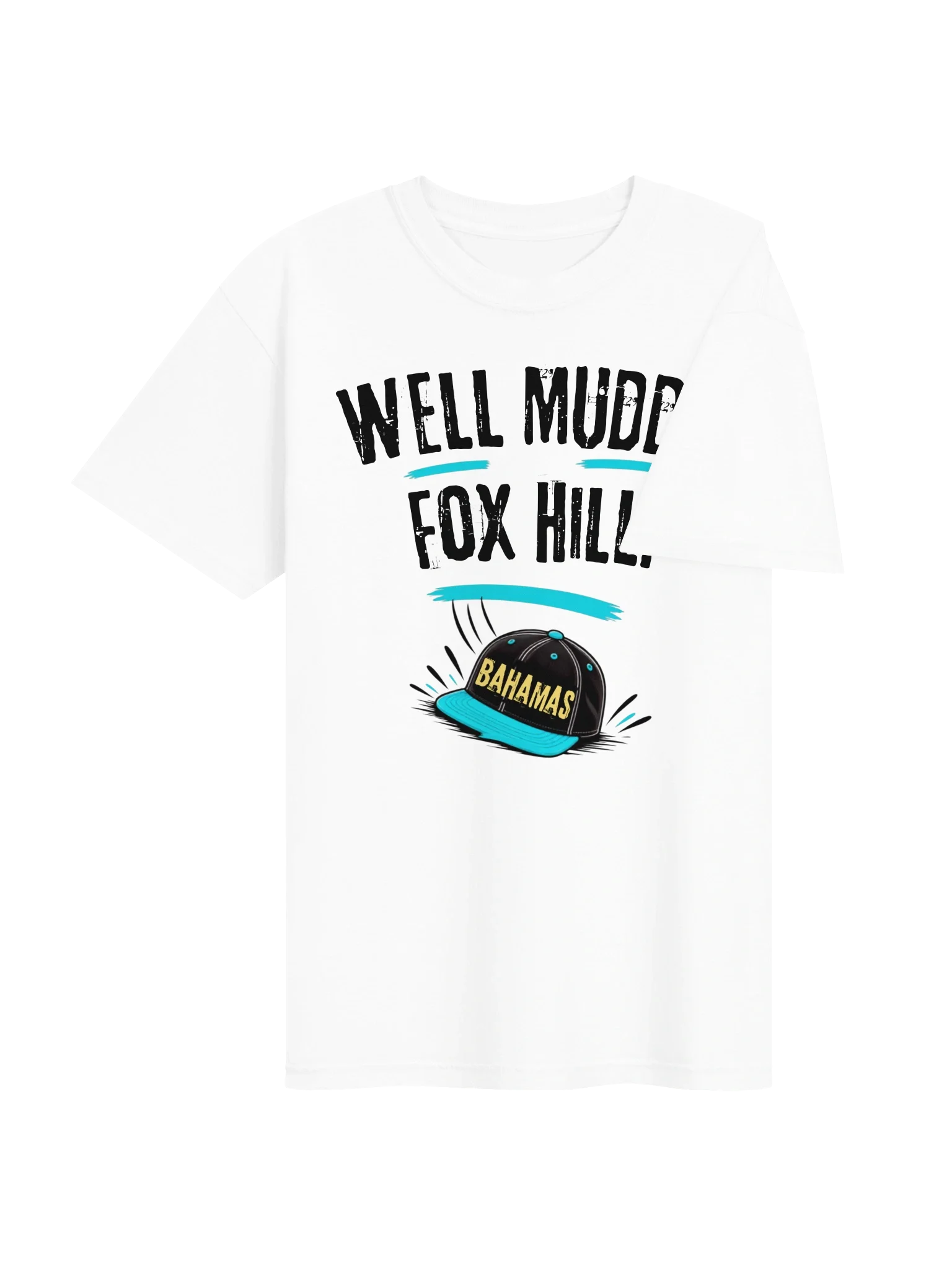 Well Mudda Fox Hill!™ "The Bahamas Cap Tee" (White)