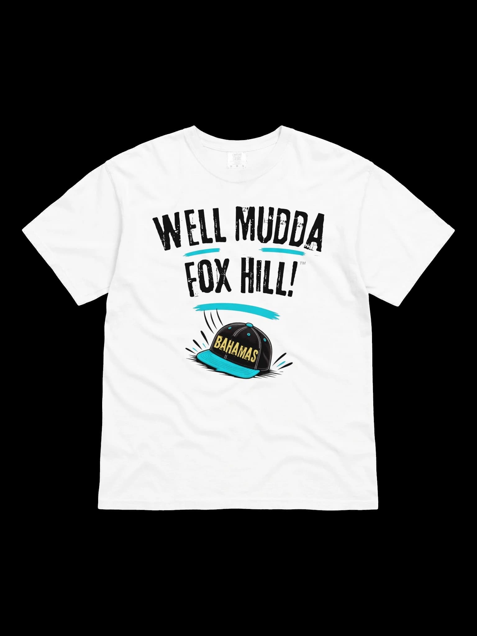 Well Mudda Fox Hill!™ "The Bahamas Cap Tee" (White)