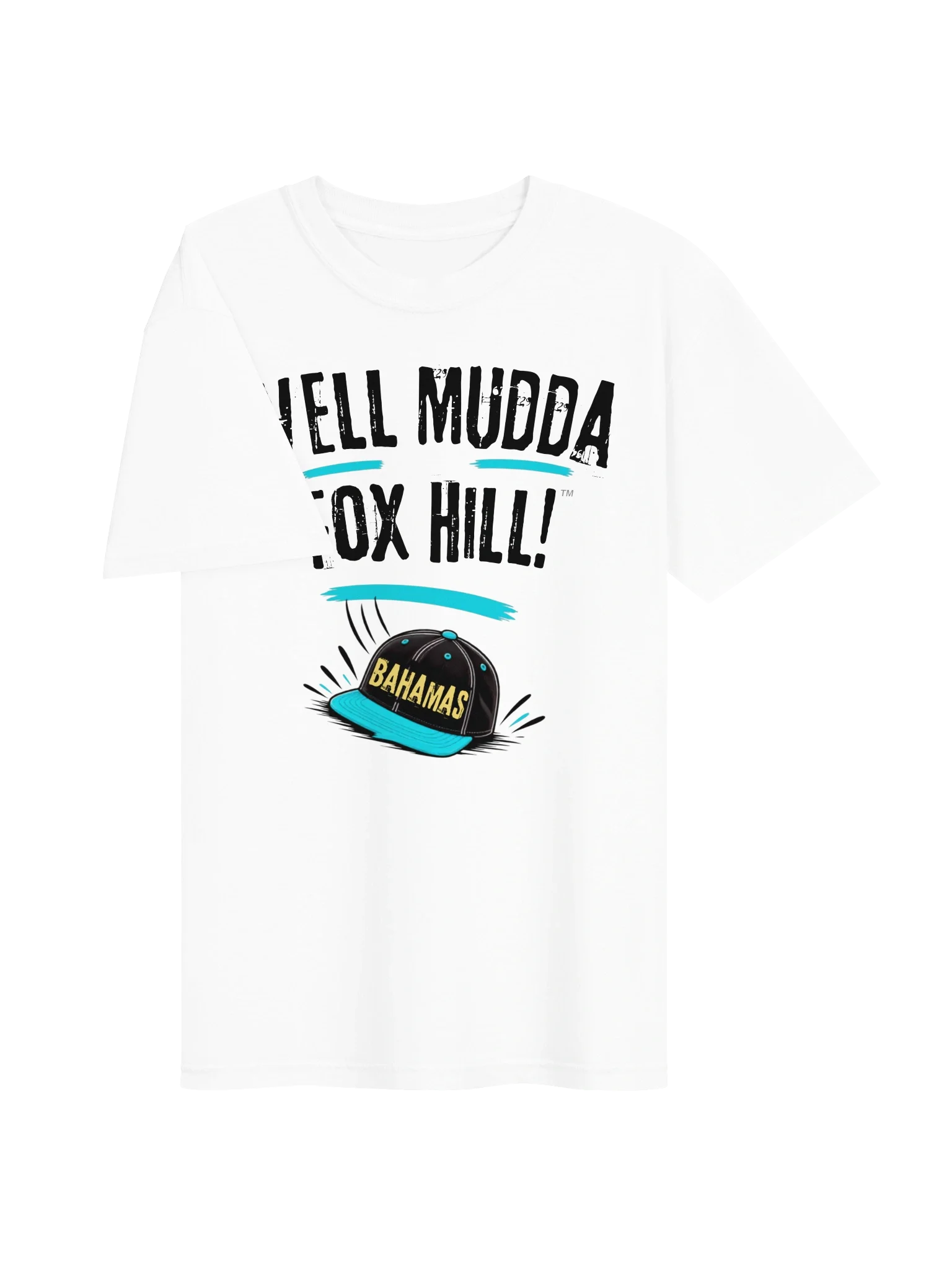 Well Mudda Fox Hill!™ "The Bahamas Cap Tee" (White)