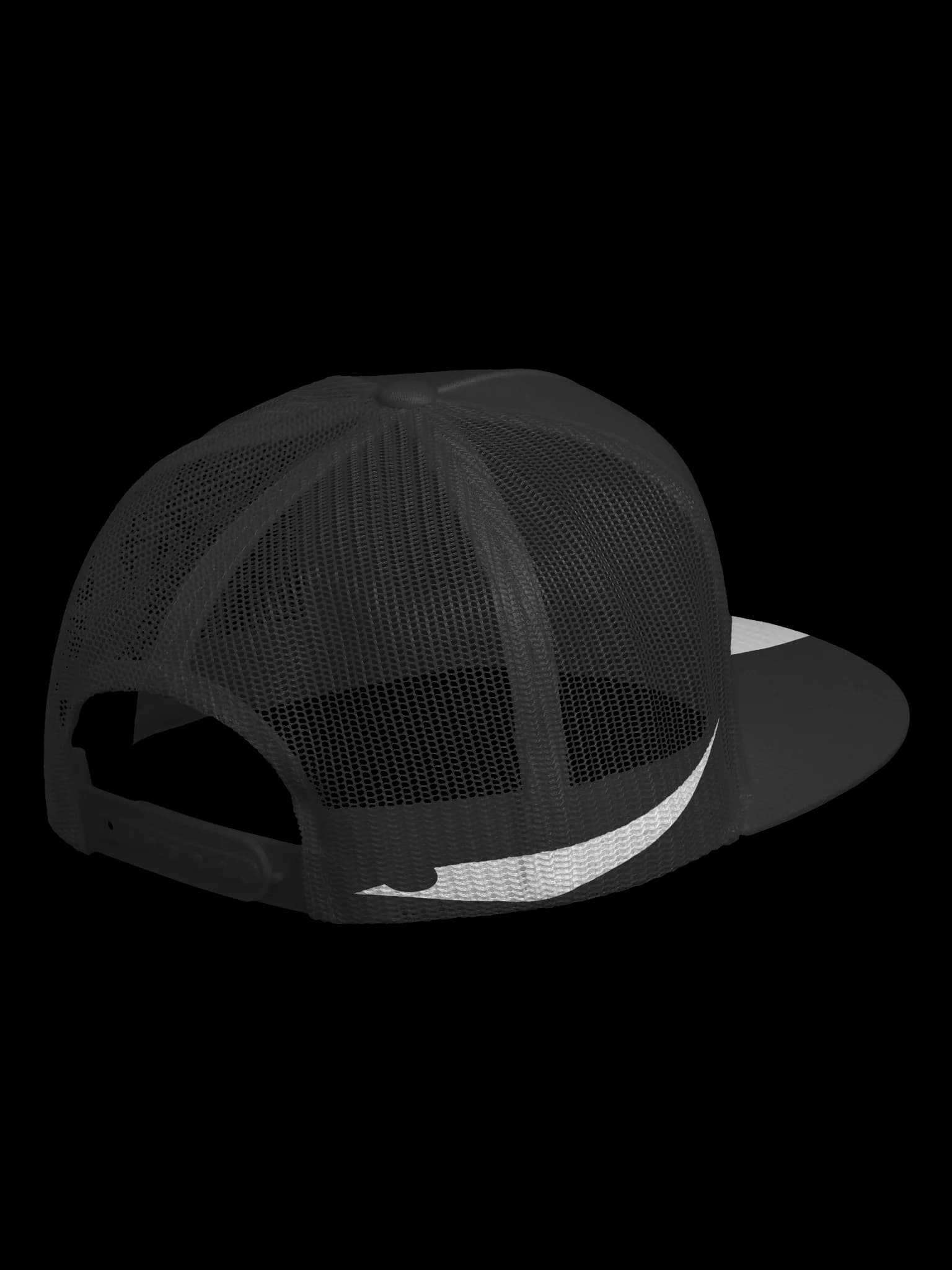Well Mudda Fox Hill! Trucker Hat — Black & White